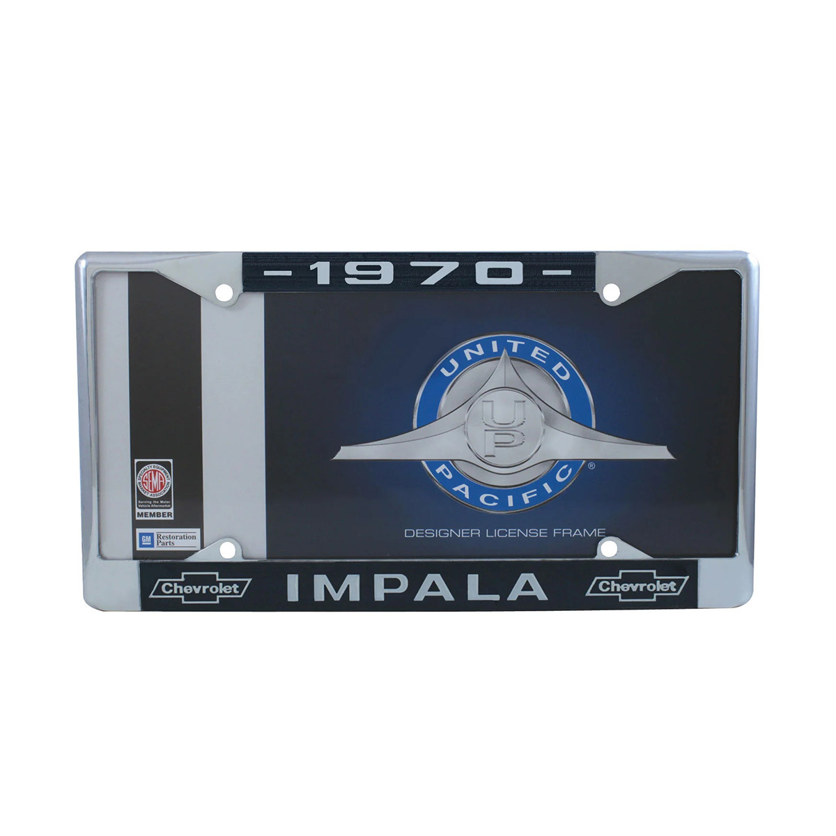 Chrome License Plate Frame For 1970 Chevy Impala