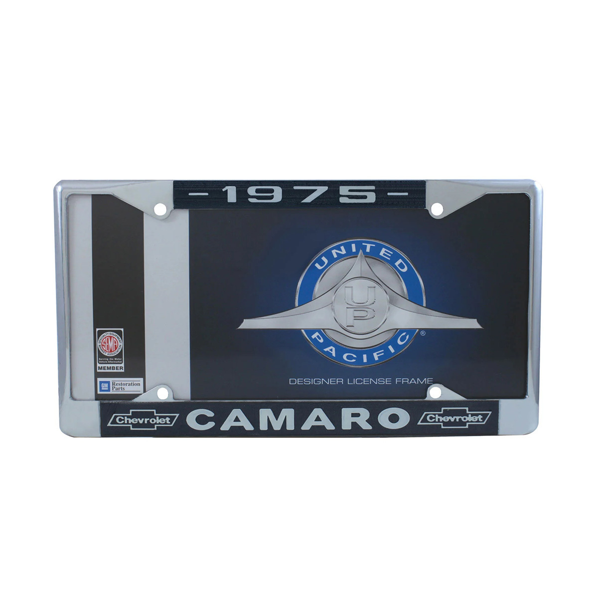 Chrome License Plate Frame For 1975 Chevy Camaro