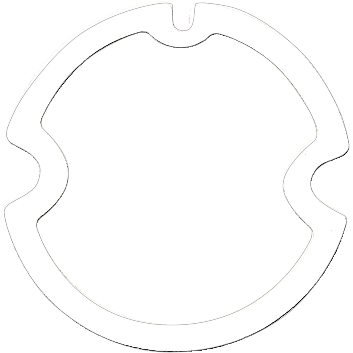 Tail Light Lens Gasket White Foam Material For 1964 Chevy Impala