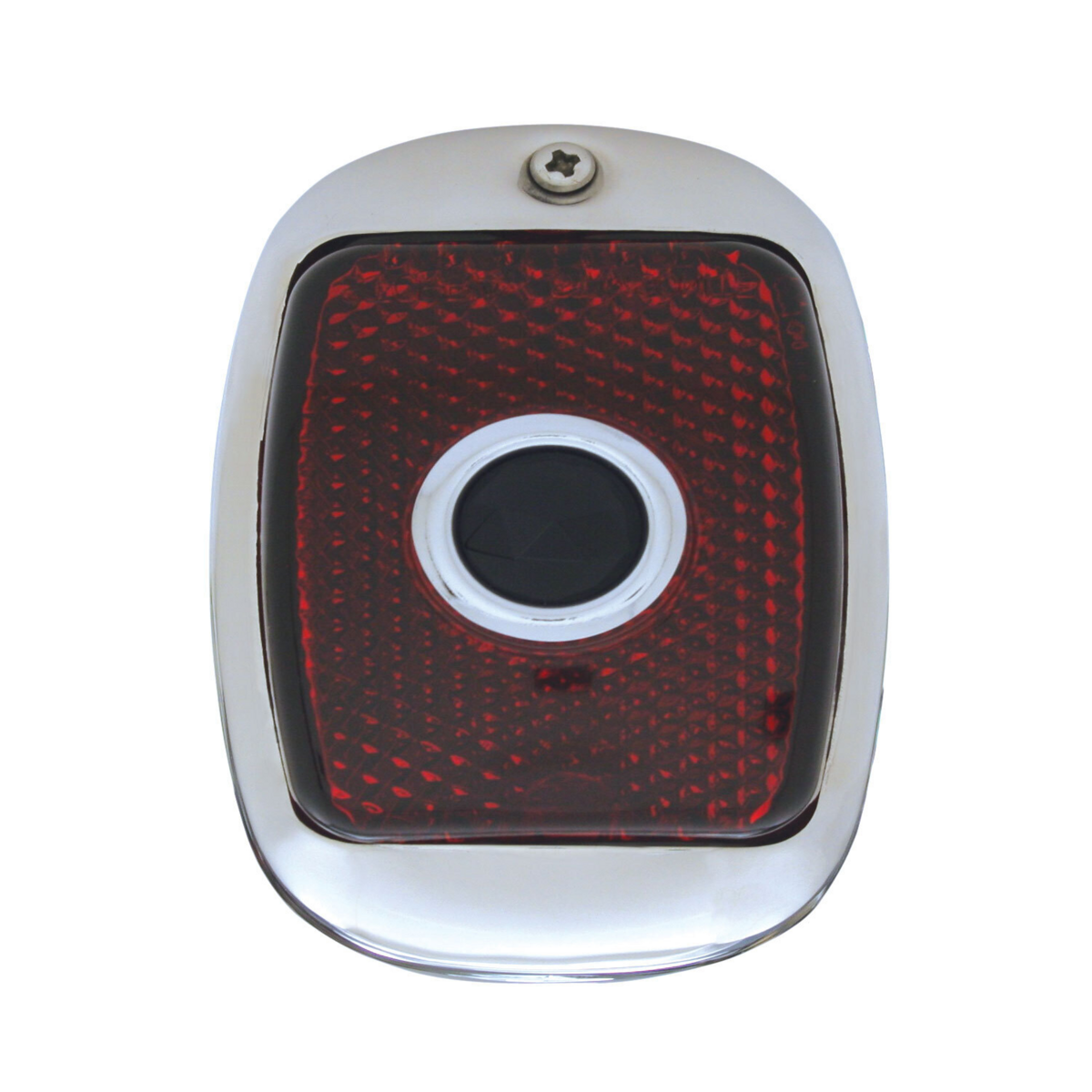 Tail Light Assembly With Stainless Steel Housing & Blue Dot For 1940-53 Chevy & GMC Truck - L/H