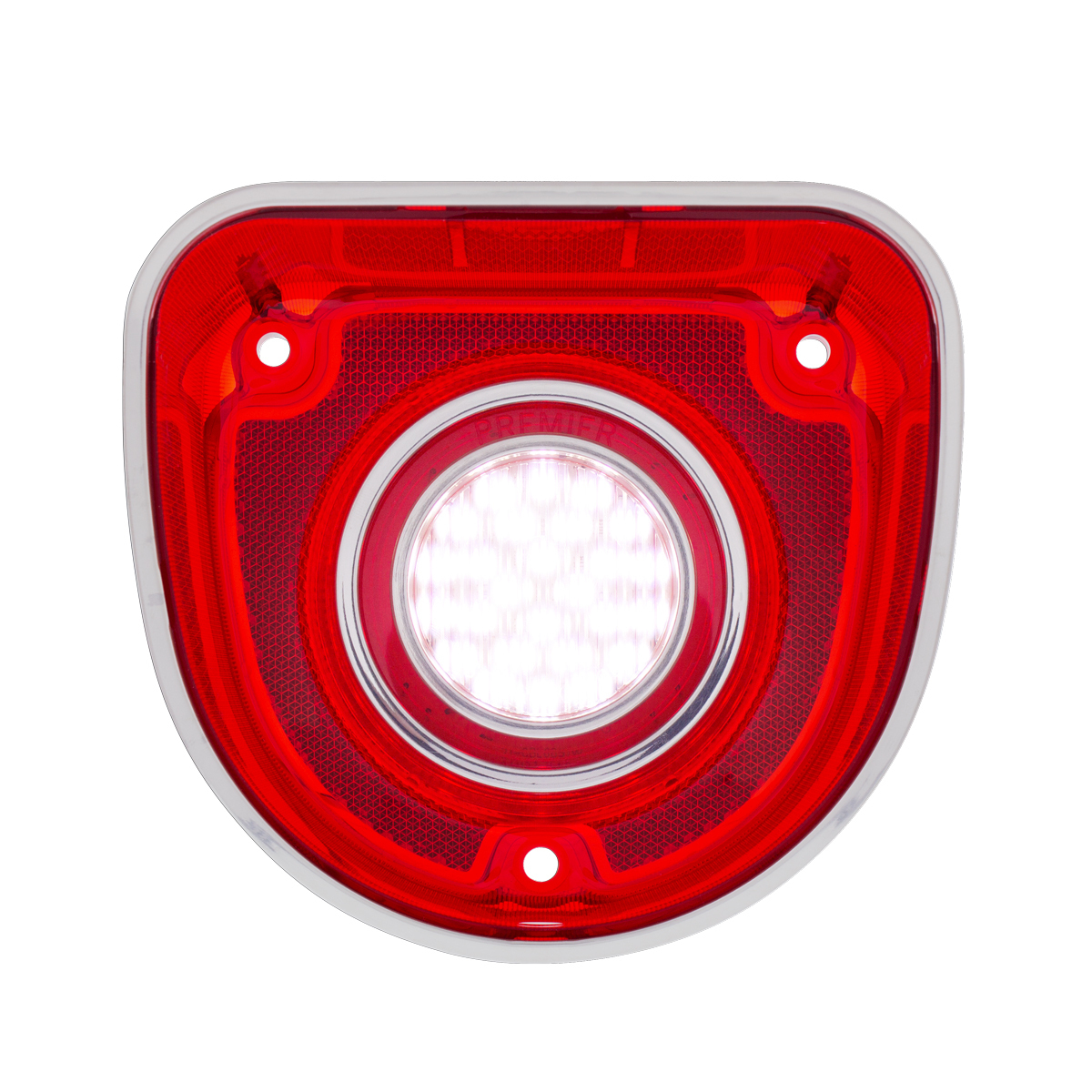 26 LED Backup Light With Stainless Steel Trim Rings For 1968 Chevrolet Caprice/Impala