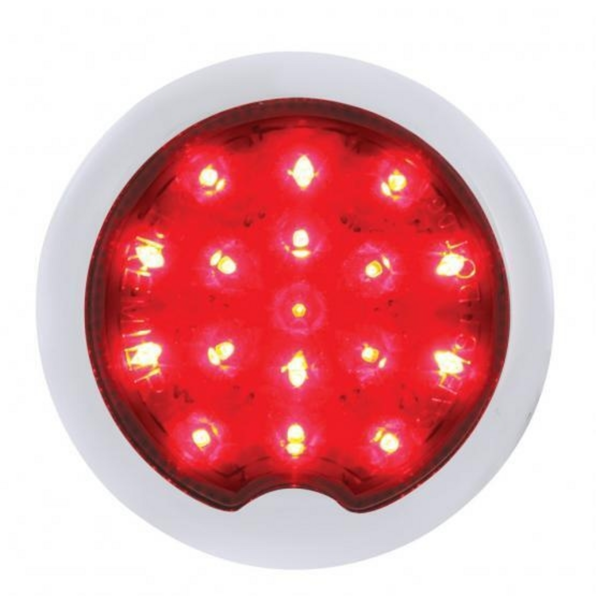17 LED Vintage Style Round Tail Light With Flush Bezel For 1939 Chevy Passenger Car