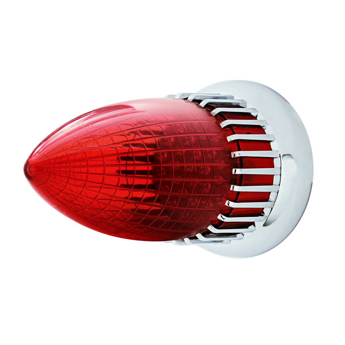 40 LED 1959 Cadillac Style Tail Light With Flush Mount Bezel, Red Lens
