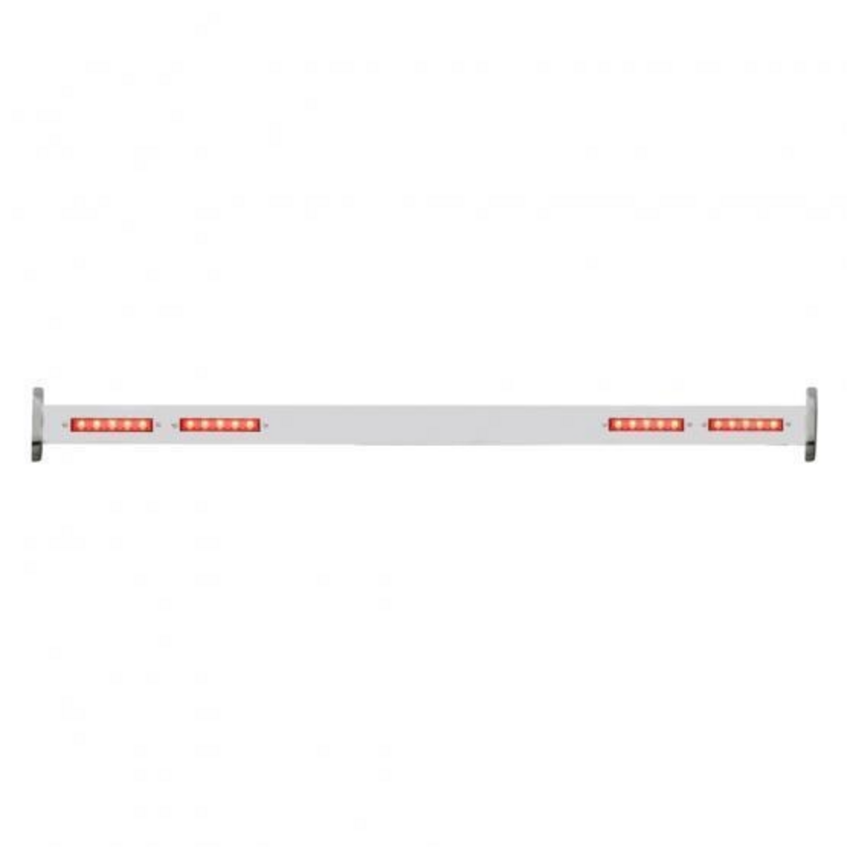 Polished SS Spreader Bar With Red LED Lights, Rear For 1932 Ford Car & Truck