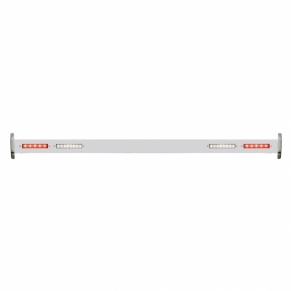 Polished SS Spreader Bar With White And Red LED Lights, Rear For 1932 Ford Car