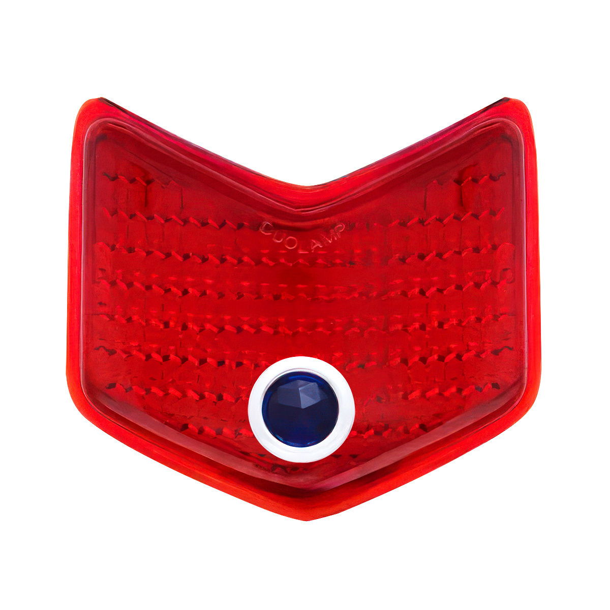 Glass Tail Light Lens With Blue Dot For 1940 Ford Passenger Car