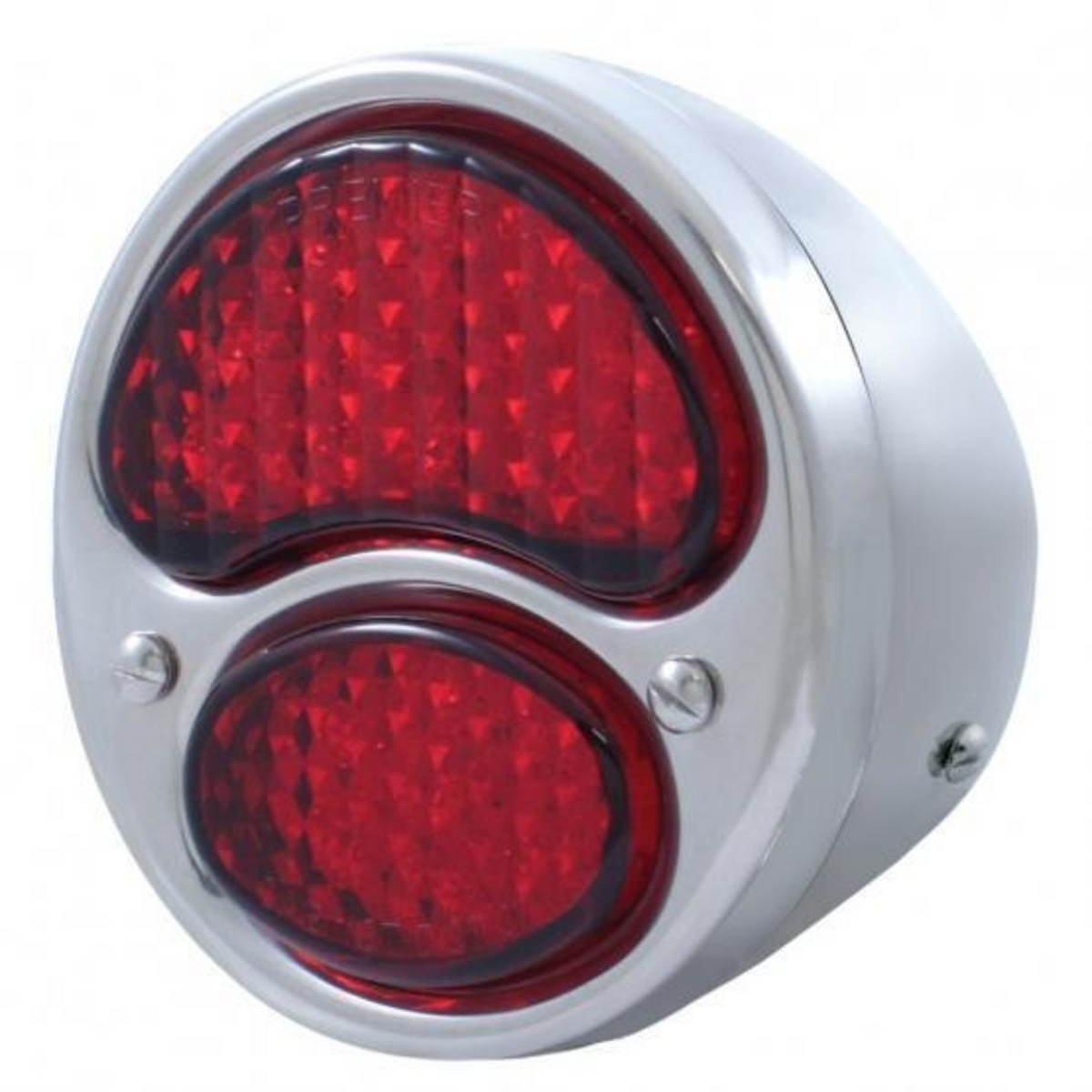 19 LED 12V Polished Stainless Steel Tail Light For 1928-31 Ford Car - R/H