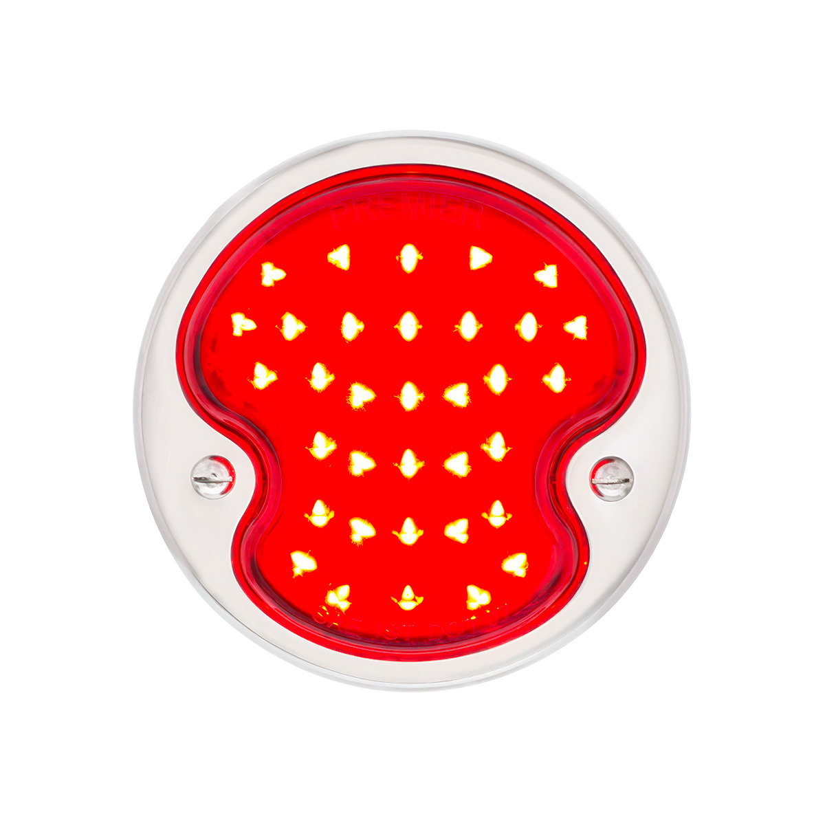 17 LED 12V Tail Light Assembly With SS Housing For 1932 Ford Car/Truck - R/H