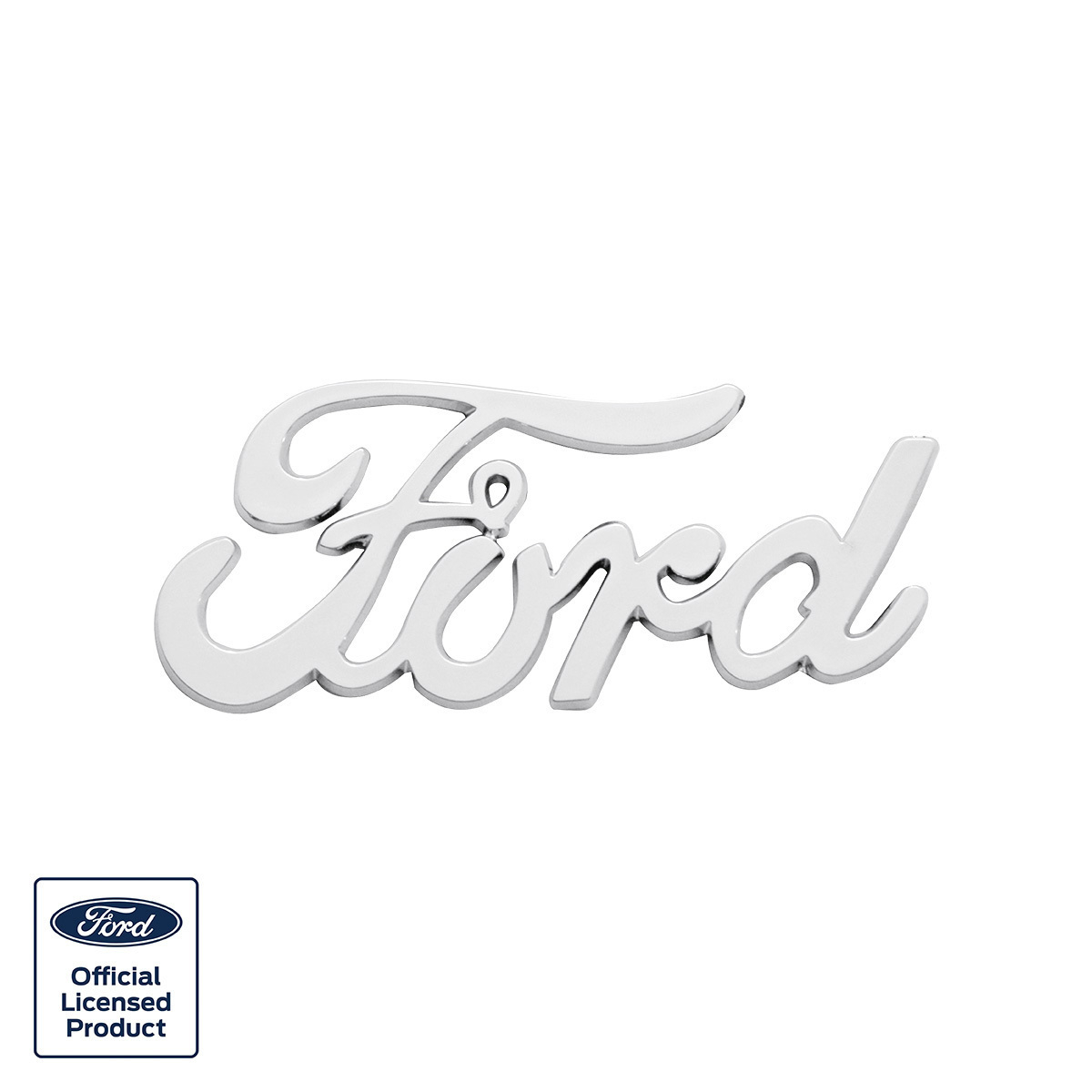Chrome Vintage "Ford" Script Emblem