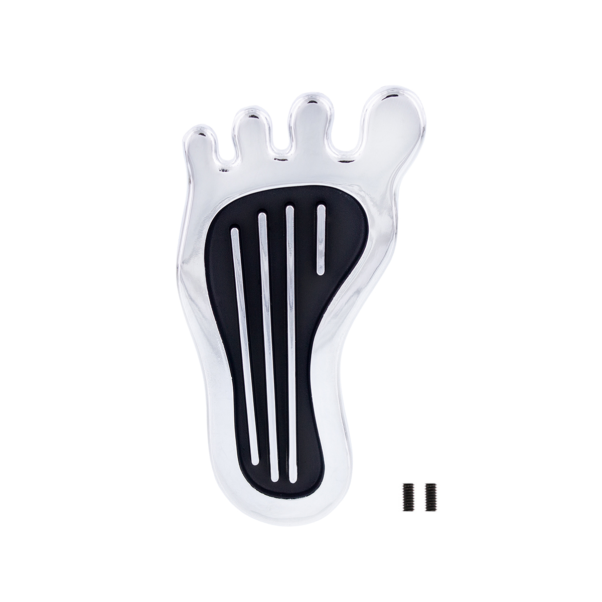 Chrome Barefoot Shape Dimmer Switch Cover