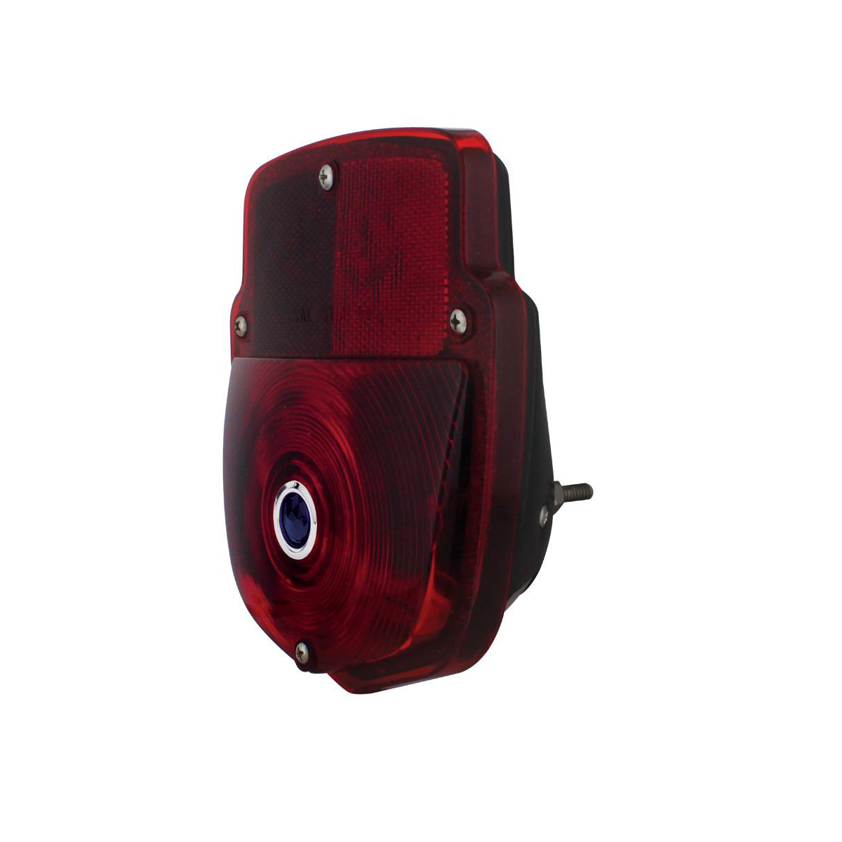 Black Tail Light Assembly With Blue Dot For 1953-56 Ford Truck - R/H