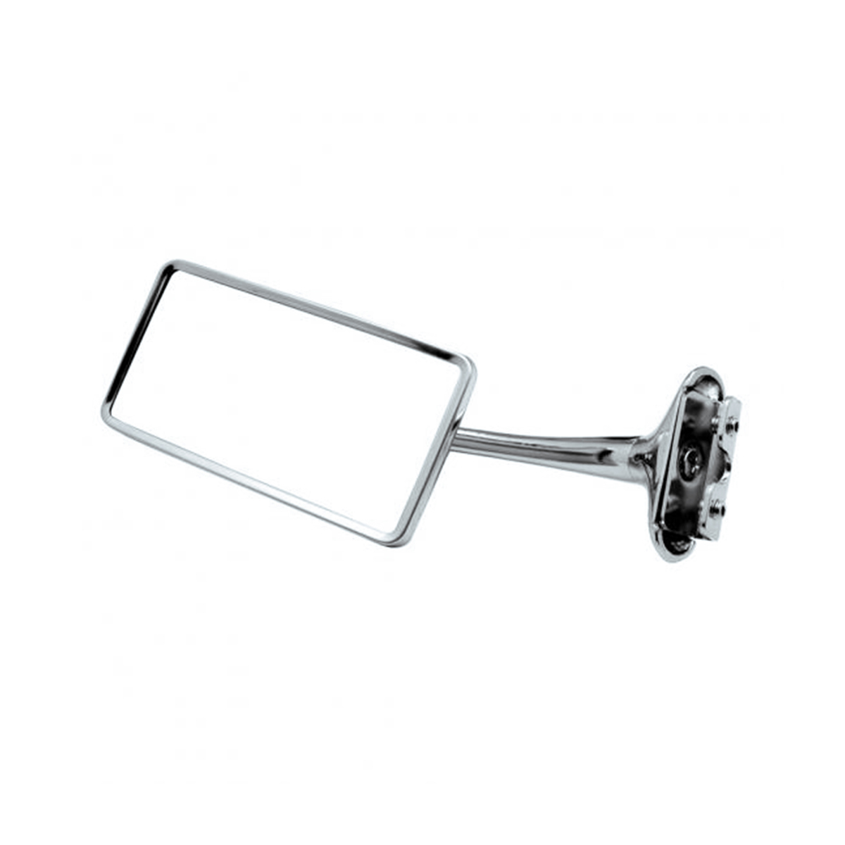 Stainless Steel Rectangular Door Edge Mirror With 6" Chrome Arm For 1941-48 Chevy Car