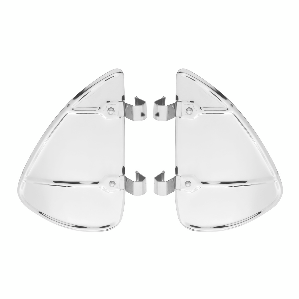 Polished Stainless Steel Vent Window Breezies (Pair)