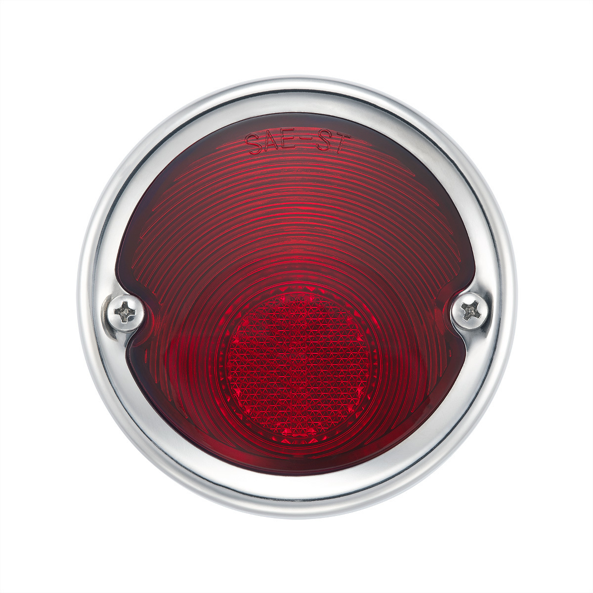 Tail Light Assembly With Stainless Steel Bezel & Housing For 1954-59 Chevy Truck