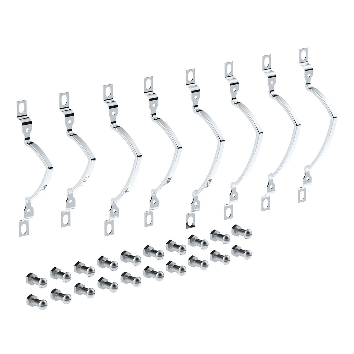 Tail Light Lens Trim Set For 1959 Chevy Impala (8/Set)