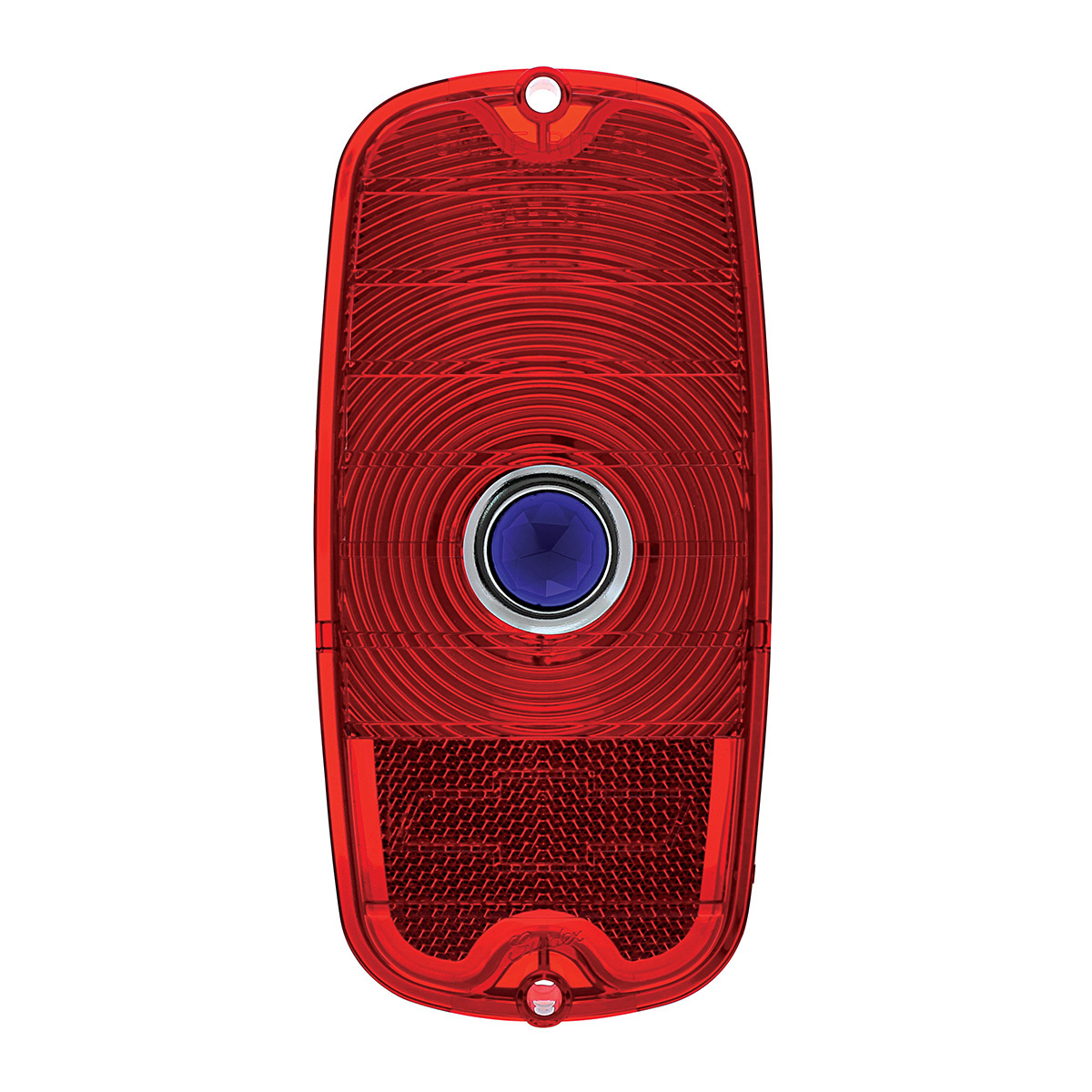 Tail Light Lens With Blue Dot For 1960-66 Chevy Fleetside Truck