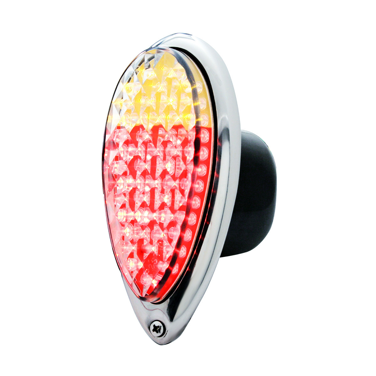 37 LED Tail Light With Stainless Steel Bezel For 1938-39 Ford Car