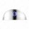 Chrome Visor With Blue Glass Dot For 7" Headlight