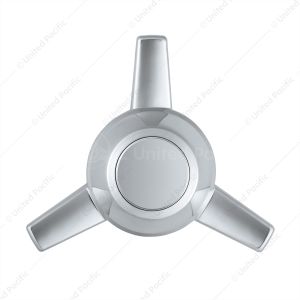 Chrome Plastic 3 Bar Straight Hubcap Spinner Only