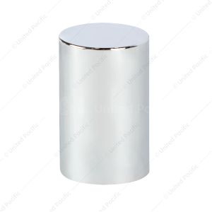 Chrome Cylinder Hubcap Nut Cover For 1999-2018 Chevy & GMC Full Size Truck - Push-on (Bulk)