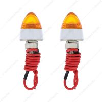LED Bullet License Plate Fastener - Amber (2-Pack)