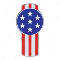 Chrome Die Cast USA Flag Emblem