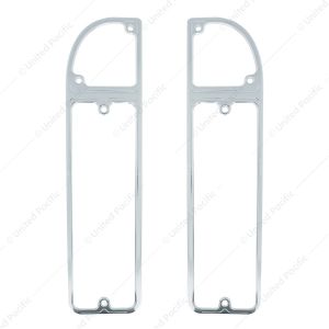 Clear Anodized Billet Aluminum Tail Light Bezels For 1967-1972 Chevrolet & GMC Fleetside Trucks (Pai