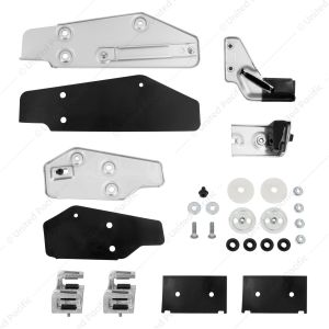 Door Glass Mounting Bracket & Guide Set For 1969-70 Ford Mustang