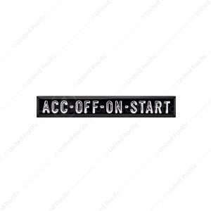 ACC-OFF-ON-START Ignition Plate for 1967-72 Chevy & GMC Truck