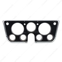 Dash Bezel For 1969-72 Chevy & GMC Truck With 7 Gauges - Black & Chrome