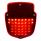 38 LED Tail Light Assembly With 12 LED License Plate & Black Housing For 1953-56 Ford Truck - L/H