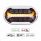 ULTRALIT PLUS High Power 10 LED Projector Black Headlight With 15 LED Dual Color Light Bar & Chrome