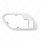 Chrome Plastic Interior Door Handle Bezel With Door Lock Hole For 1995-2000 Chevrolet/GMC Truck-R/H