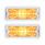 17 Amber LED Front Parking Light Set With SS Trim For 1973-1980 Chevy & GMC Truck-Clear Lens (Pair)