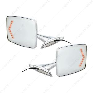Exterior Mirror Bundle With LED Turn Signal For 1973-1987 Chevy & GMC Truck (Pair)