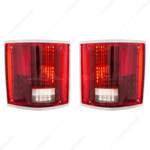 LED Sequential Tail Light Set With Trim For 1973-1987 Chevy & GMC Truck (Pair)