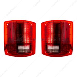 56 LED Sequential Tail Light Set Without Trim For 1973-1987 Chevy & GMC Truck (Pair)