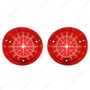 42 LED Tail Light Set With Stainless Steel Trim For 1972 Chevy Chevelle SS/Malibu (Pair)
