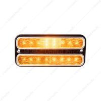 18 LED Side Marker Light With Stainless Steel Trim For 1968-1972 Chevrolet & GMC Truck-Amber LED/Cle