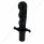 Black Aluminum Skull Dagger Air Valve Knob