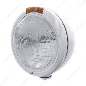 Classic Headlight Assembly With H6024 Bulb & Amber Turn Signal