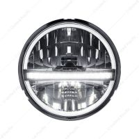ULTRALIT - 20 High Power LED 5-3/4" Headlight With LED DRL/Position Light - Black