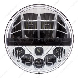 ULTRALIT - High Power LED 7" Headlight With Polycarbonate Lens & Housing