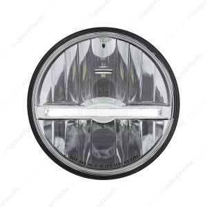 ULTRALIT - 9 LED 5-3/4" LED Headlight With White LED Position Light Bar