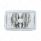 4" X 6" Crystal Rectangular Headlight, Glass Lens - High Beam