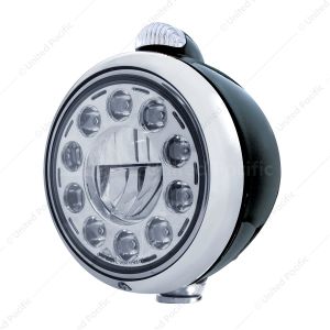 Black Guide 682-C Headlight 11 LED Bulb & Dual Mode LED Signal
