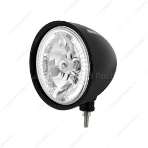 Black "Billet" Style Groove Headlight H4 Bulb With 34 White LED