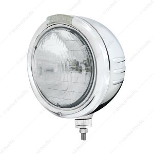 Stainless Steel Classic Embossed Stripe Headlight H6024 & Dual Mode LED Signal