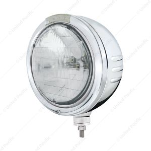 Stainless Steel Bullet Embossed Stripe Headlight H6024 & Dual Mode LED Signal