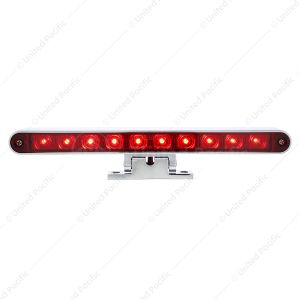 10 LED Split Function 3rd Brake Light With Chrome Swivel Pedestal Base - Red LED/Red Lens